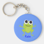 Cute Frog - Personalized Keychain