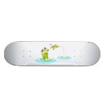 Cute frogs - kawaii mother and baby frog skate boards