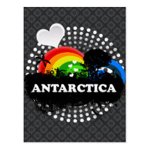 Cute Fruity Antarctica Postcard