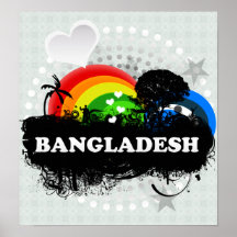 Cute Fruity Bangladesh Posters