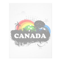 Cute Fruity Canada Personalized Letterhead