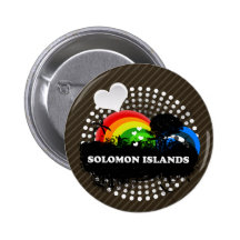 Cute Fruity Solomon Islands Pinback Button
