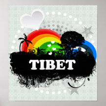 Cute Fruity Tibet Print