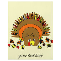 Cute Full Colour Turkey