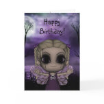 Cute Fun Gothic Fairy Happy Birthday 1 Greeting Cards