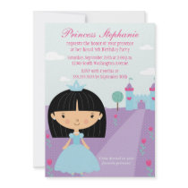 Cute fun princess girl's birthday party invitation