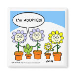 Cute Funny Adoption Gardening Fridge Magnet