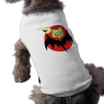 cute funny cartoon vampire bat character doggie tee