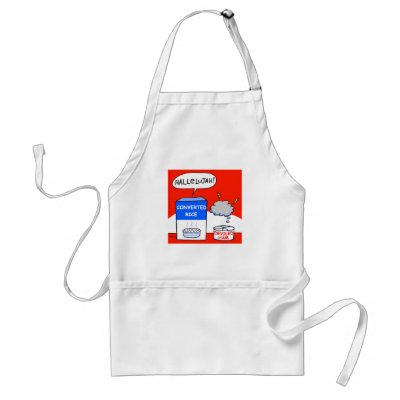 Cute Funny Christian Hallelujah Cartoon Apron by Swisstoons