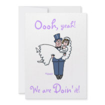 Cute Funny Offbeat Humourous "Save The Date"
