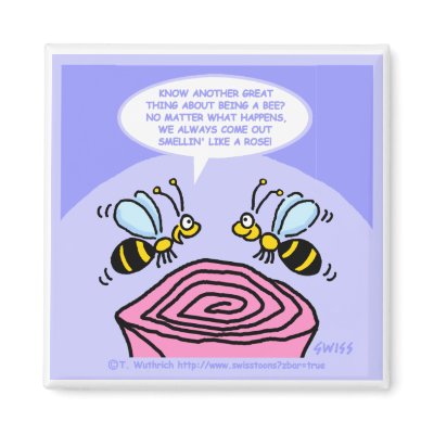 Cute Funny Rose Garden Gift Magnet For Mothers Day by FUNNY_FRIDGE_MAGNETS