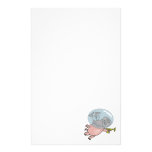 cute funny space pig cartoon customized stationery