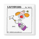 Cute Funny Wine Lovers Cartoon Fridge Magnet
