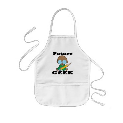 cute future geek black baby aprons by geekme