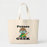 cute future geek black baby bag