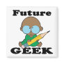 cute future geek black baby magnet