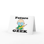 cute future geek white baby greeting card