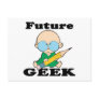 cute future geek white baby postcard