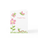 Cute Garden Bugs Note Card