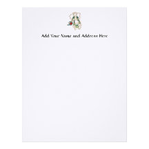 Cute Gardening Angel Letterhead Design