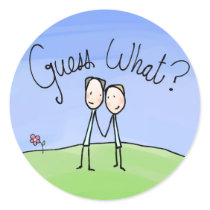 Cute Gay Couple Guess What Stickers