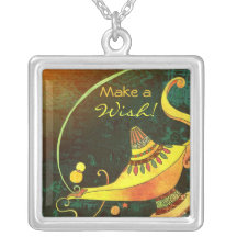 Cute Genie's Lamp Fantasy Custom Necklace