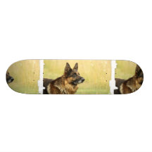 Cute German Shepherd Skateboard