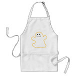 Cute Ghost Add Your Own Caption or Text Apron