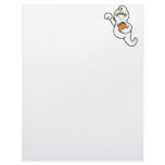 cute ghost and pumpkin custom letterhead
