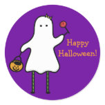 Cute Ghost Girl Halloween Stickers!