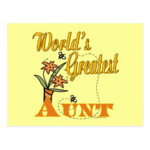Cute Gifts For Aunts Postcard