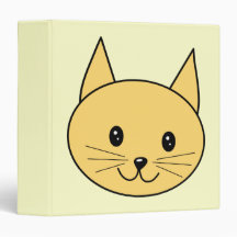 Cute Ginger Cat. 3 Ring Binder