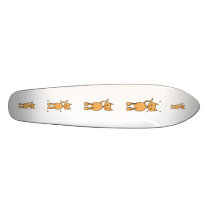 Cute Ginger Cat. Orange Cat Cartoon. Custom Skate Board