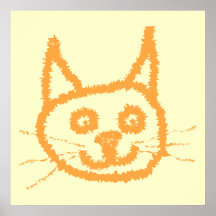 Cute Ginger Cat. Print