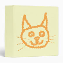 Cute Ginger Cat. Vinyl Binder