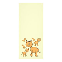 Cute Ginger Cats. Orange Cat Cartoon. Invite