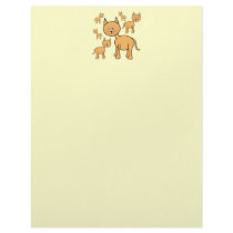 Cute Ginger Cats. Orange Cat Cartoon. Custom Letterhead