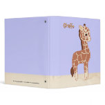 Cute Giraffe 3 Ring Binders