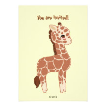 Cute Giraffe Announcements