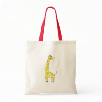 Cute giraffe tote bags