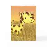 Cute Giraffe Birthday Card
