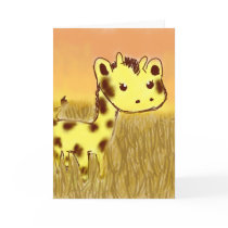 Cute Giraffe Birthday Card