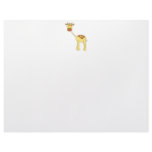 Cute Giraffe. Cartoon Animal. Vector Art. Custom letterhead