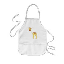 Cute Giraffe. Cartoon. Apron