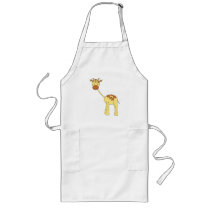 Cute Giraffe. Cartoon. Aprons