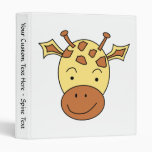 Cute Giraffe Cartoon. Binder