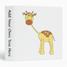 Cute Giraffe. Cartoon. Binders