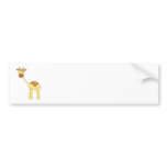 Cute Giraffe. Cartoon. Bumper Stickers