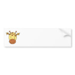 Cute Giraffe Cartoon. Bumper Stickers