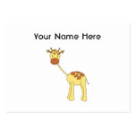 Cute Giraffe. Cartoon. Business Card Template